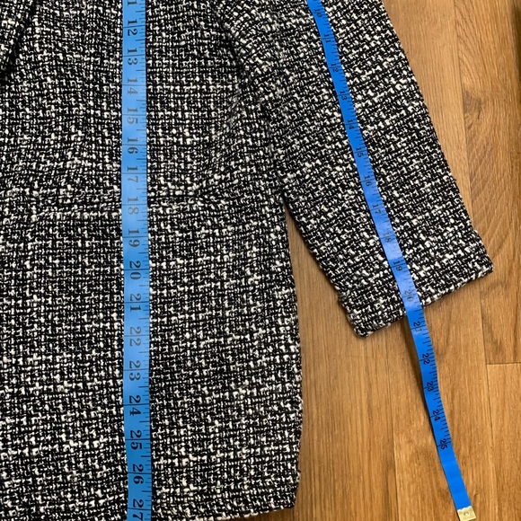 Nanette Lepore Tweed Blazer/Jacket 3/4 Sleeve Functional Pockets - Picture 11 of 13